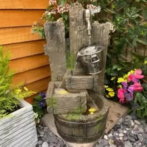 Tranquility Water Features - Ancient Bucket & Tap Mains Powered Water Feature