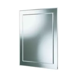 Image of HiB Emma Rectangular Bevelled Mirror - 500 x 400 mm