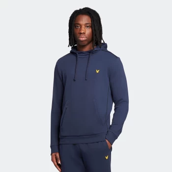 Image of Mens Hoodie with Contrast Piping - Navy - L