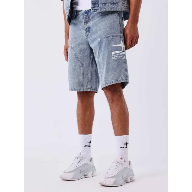 Image of Project X Paris Short Project X Paris Bleu Male 2XL