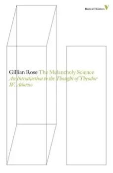 Image of The melancholy science by Gillian Rose