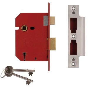 Image of Union 2201 5 Lever Mortice Sashlock Brass Finish 77.5mm 3" Box