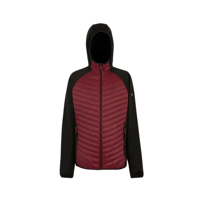 Image of Regatta Men Andreson Hybrid Insulated Baffled Jacket in Maroon Size: Medium Maroon M Male 5063516134350