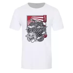 Image of Unorthodox Collective Mens Ryu T-Shirt (XL) (White/Red/Black)