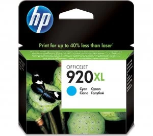 Image of HP 920XL Cyan Ink Cartridge