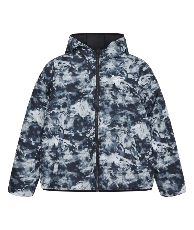 Image of Reebok Men Reversible Puffer in Black Size: X-Large Black XL Male 5063347793320