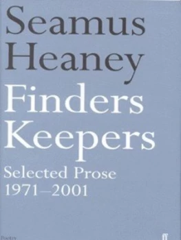 Image of Finders Keepers by Seamus Heaney Hardback