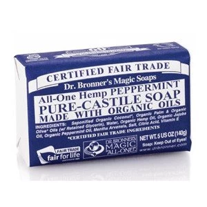 Image of Dr. Bronneramp39s Organic Pure Castile Peppermint Soap 140g