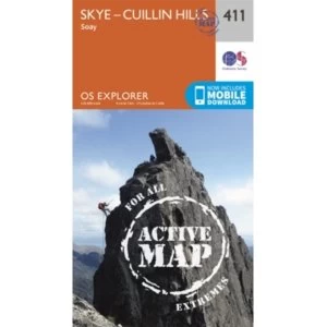 Image of Skye - Cuillin Hills - Soay by Ordnance Survey (Sheet map/active map, folded, 2015)