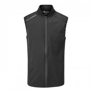 image of Oscar Jacobson Sleeveless Gilet - Black