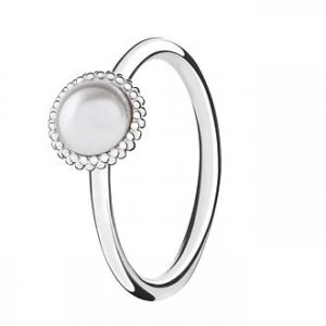 Image of Chamilia Silver Wisdom Swarovski Pearl Stacking Ring