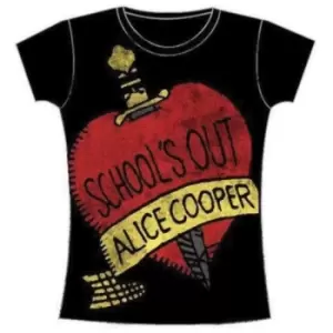 Image of Alice Cooper - School's Out Ladies XX-Large T-Shirt - Black