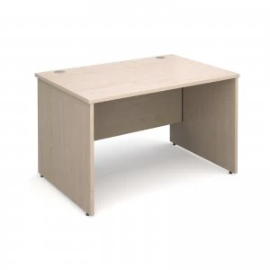 Image of Maestro 25 PL Straight Desk 1200mm x 800mm - Maple Panel Leg Design