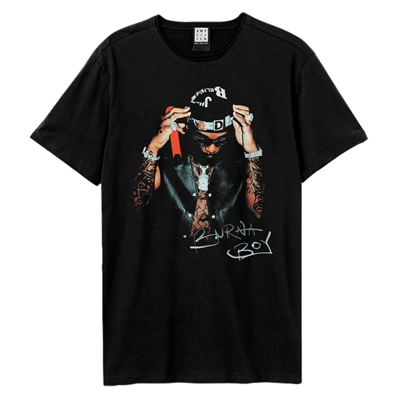 Image of Amplified Amplified Men I Told Them Tour Burna Boy T-Shirt in Black Size: X-Small Black XS Male 5063852071845