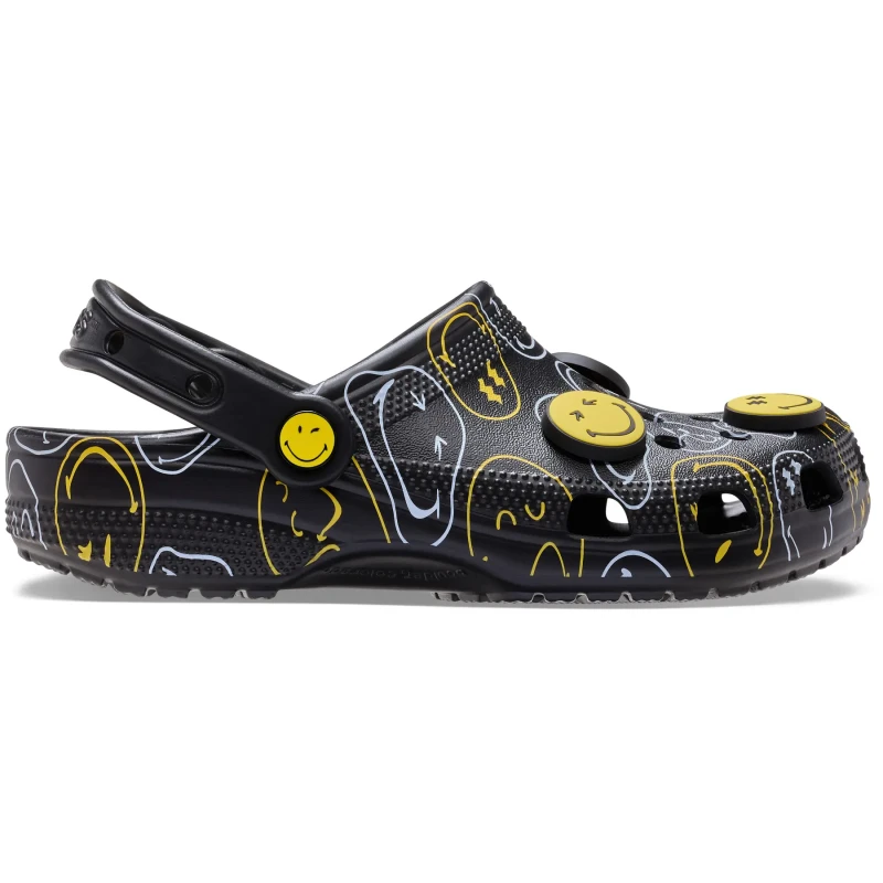 Image of Crocs Unisex SmileyWorld Classic Clogs Multi W10/M9