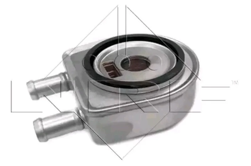 Image of NRF 31241 Oil Cooler with gaskets/seals Stainless Steel Oil Cooler,engine oil (469)
