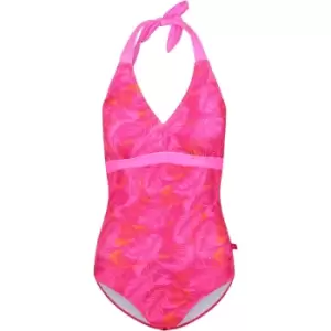 Image of Regatta Womens Flavia Quick Dry Halter Neck Swimming Costume 20 - Waist 38' (96cm)