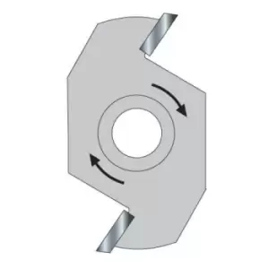 Image of Trend Threaded Slotter Blade for 33 Series M12 Arbors 40mm 15mm M12 Thread