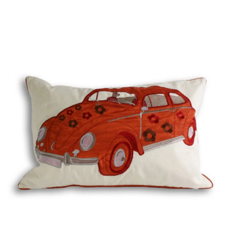 Image of Paoletti Herbie Embroidered Cushion Copper
