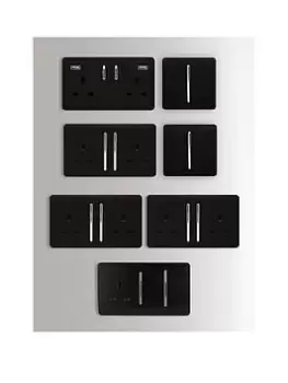 Image of Trendiswitch Kitchen Kit - 1 X Single Switch 3 X Double Socket 1 X Double USB Socket 1 X Cooker Switch