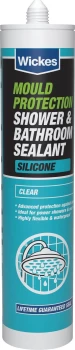 image of Wickes Mould Protect Sealant - Clear 310ml