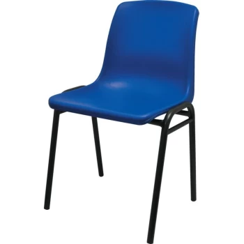 Image of Polypropylene H/D Stacking Chair Blue - Lincoln
