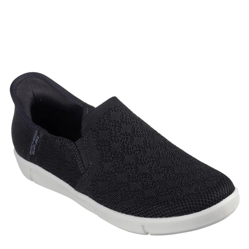 Image of Skechers Womens Breezest Slip On Trainers Black female 2 (35)