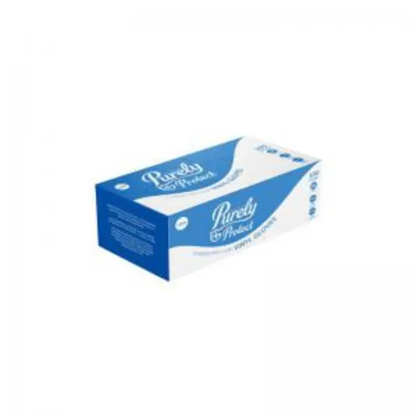 Image of ValueX ValueX Vinyl Gloves Large Powder Free Clear (Pack 100) VGY100LC PP6106