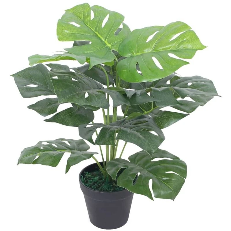 Image of VIDAXL Artificial Monstera Plant with Pot 45cm Green vidaXL 244434fr