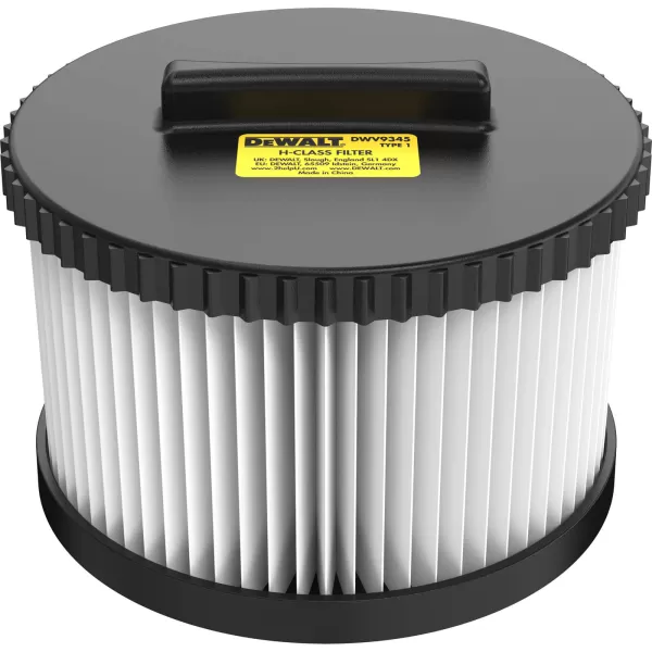 Image of DEWALT Replacement H Class Filters for DWV905H Dust Extractor Pack of 2