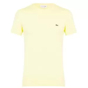 Image of Lacoste Logo T Shirt - Yellow