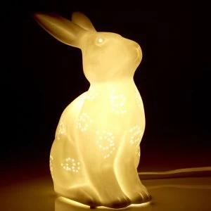 image of Premier Housewares Kids Ceramic Rabbit Night Light