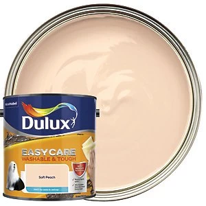 Image of Dulux Easycare Washable & Tough Soft Peach Matt Emulsion Paint 2.5L