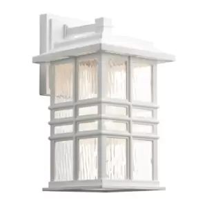 image of Beacon Outdoor 1 Light Wall Lantern, White, IP44, E27