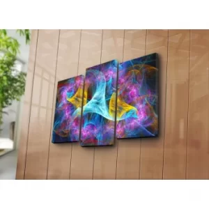 Image of 3PATK-84 Multicolor Decorative Canvas Painting (3 Pieces)