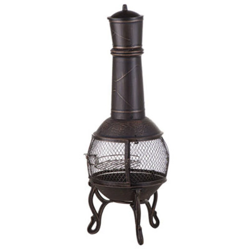 Image of Beliani Grill Fire Pit Tacora Metal Black