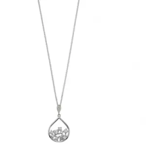 Image of Elements Silver Scattered Zirconia Pendant P4673C