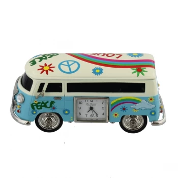 Image of WILLIAM WIDDOP Minature Clock - Blue Camper