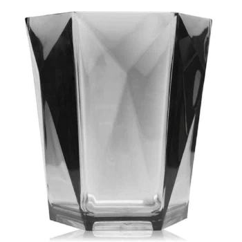 image of Biba Glass tumbler - Faceted Grey