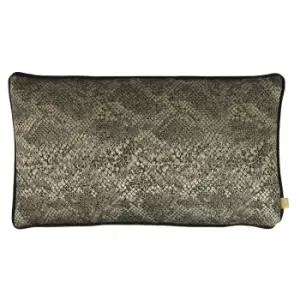 Image of Viper Snake Rectangular Cushion Bronze, Bronze / 30 x 50cm / Polyester Filled