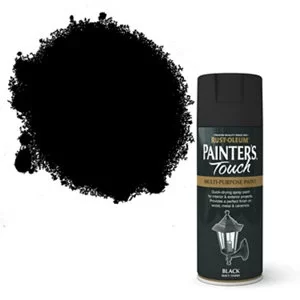 Image of Rust-Oleum Painter's Touch Black Matt Spray Paint 400ml