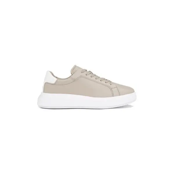 Image of Calvin Klein Logo Sole Trainers - Beige 7