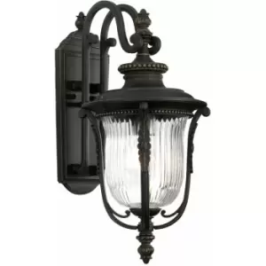 Image of Loops - Outdoor IP44 Outdoor IP44 1Wall Light Lantern Rubbed Bronze LED E27 100W d01737