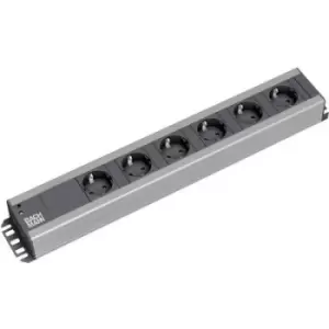 Image of Bachmann 300000 19 power strip 6x Black, Anthracite PG connector