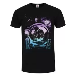 Image of Unorthodox Collective Mens Space Kitten T-Shirt (XX Large (44-46in)) (Black)
