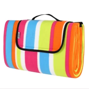 Image of Picnic Blanket Multicoloured 1.95x1.5m with Handle