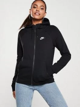 Image of Nike NSW Essential FZ Hoodie - Black Size M Women