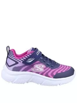 Image of Skechers Go Run 650 Fierce Flash Trainer, Navy, Size 12 Younger