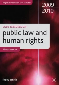 Image of Core Statutes on Public Law and Human Rights by Rhona Smith Paperback