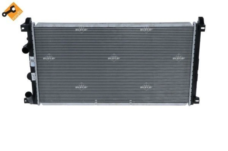 Image of NRF 58322 Engine radiator EASY FIT Brazed cooling fins, Aluminium, with mounting parts Aluminium Radiator,engine cooling (470)